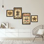 Wallity Cuadro Decorativo de 4 Piezas Multicolor